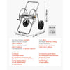 VEVOR Water Hose Reel Cart, 200/300 ft High-Pressure Garden Hose Cart, Hoses Reel Carts with Two Wheels, Handle & Heavy-Duty Mesh Storage Basket, Portable Hoses Reels for Garden Watering, Car Washing