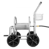 VEVOR Hose Reel Cart, Hold Up to 300 ft of 5/8’’ Hose, Garden Water Hose Carts Mobile Tools with 4 Wheels, Heavy Duty Powder-coated Steel Outdoor Planting with Storage Basket, for Garden, Yard, Lawn