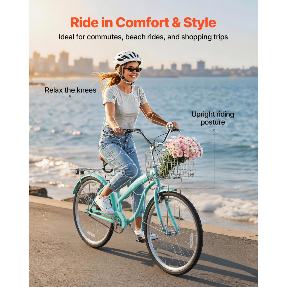 Vevor Cruiser Bike Women's 26