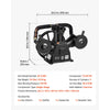 VEVOR Air Compressor Pump Head, 7.5HP 19.3CFM, 3-Cylinder Oil Lubricated Air Compressor Pump Head, Single Stage Cast Iron Replacement Head with Max 115PSI Pressure for Woodworking Auto Repair