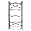 VEVOR Water Jug Holder, 5 Tiers Double Rows 3 and 5 Gallon Water Bottle Holder for 10 Bottles, Heavy Duty Jug Rack Organizer with Handles, Easy Assembly, for Kitchen, Office, Living Room, Black