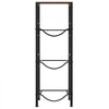 VEVOR Water Jug Holder, 4 Tiers 3 and 5 Gallon Water Bottle Holder for 3 Bottles, Heavy Duty Jug Rack Organizer with Storage Shelf, Detachable for Kitchen, Office, Living Room, Black and Brown