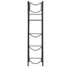 VEVOR Water Jug Holder, 5 Tiers 3 and 5 Gallon Water Bottle Holder for 4 Bottles, Heavy Duty Jug Rack Organizer with Storage Shelf, Adjustable Feet, and Handle, for Kitchen, Office, Living Room, Black