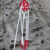 Twin Sheave Block and Tackle 7700LBS Pulley 150Ft, 1/2Inch Double Braid Rope
