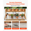 VEVOR Potting Bench Table, 3-in-1 Outdoor Gardening Wooden Workstation with 44 x 19 in Galvanized Iron Tabletop, Garden Work Station with Drawer, Storage Cabinet & Shelves, Hooks for Patio, Backyard