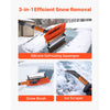 VEVOR Car Snow Brush, 3-in-1 Snow Remover for Car Windshield - with 180° Pivoting Brush Head, Squeegee & Ice Scraper, 34.3"-42.1" Extendable Aluminum Handle and Foam Grip for Cars, Truck, SUV, RV