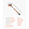 VEVOR Car Snow Brush, 3-in-1 Snow Remover for Car Windshield - with 180° Pivoting Brush Head, Squeegee & Ice Scraper, 34.3"-42.1" Extendable Aluminum Handle and Foam Grip for Cars, Truck, SUV, RV