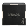 VEVOR 3-in-1 Wooden Plyo Box, 16/18/20-Inch, Non-Slip Plyometric Jump Boxes, for Home Gym, Step-Up Training Exercise Platform with Smooth Edges, Built-In Handles, Pre-Drilled Holes & Stable Support