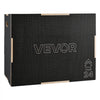 VEVOR 3-in-1 Wooden Plyo Box, 20/24/30-Inch, Non-Slip Plyometric Jump Boxes, for Home Gym, Step-Up Training Exercise Platform with Smooth Edges, Built-In Handles, Pre-Drilled Holes & Stable Support