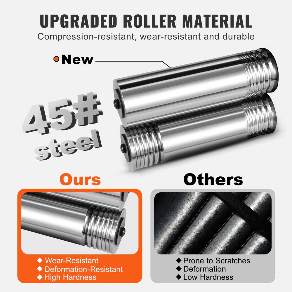 VEVOR Rolling Mill, 3"/76 mm Jewelry Rolling Mill Machine, 1: 2 Gear Ratio, 3-in-1 Multi-function Rolling Mill, 0.1-7mm Press Thickness for Metal Jewelry Making Sheet Square Wire Semicircle Pattern