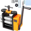 VEVOR Rolling Mill, 3"/76 mm Jewelry Rolling Mill Machine, 1: 2 Gear Ratio, 3-in-1 Multi-function Rolling Mill, 0.1-7mm Press Thickness for Metal Jewelry Making Sheet Square Wire Semicircle Pattern