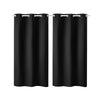 VEVOR Blackout Curtains, 63 Inch Length 2 Panels Set, 42 Inch Wide Each, Thermal Insulated Blackout Light Blocking Drapes, with Grommets, Polyester Curtains for Bedroom Living Room Window, Black