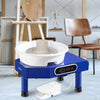 VEVOR Pottery Wheel, 10 in Ceramic Wheel Forming Machine, 60-300 RPM Adjustable Speed with Foot Pedal, ABS Detachable Basin, Manual LCD Panel, Sculpting Tool and Apron, for Home Pottery Craft DIY