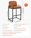 VEVOR bar stool set of 4, brown - image 6