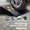 VEVOR Rubber Curb Ramp 2 Pack, 5" Rise Height Heavy-Duty 33069 lbs/15 T Capacity Threshold Ramps, Driveway Ramps with Stable Grid Structure for Cars, Wheelchairs, Bikes, Motorcycles