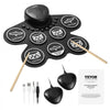 VEVOR Electric Drum Set, 7 Pads, Roll-up Drum Practice Pad, Electronic Drumset with Headphone