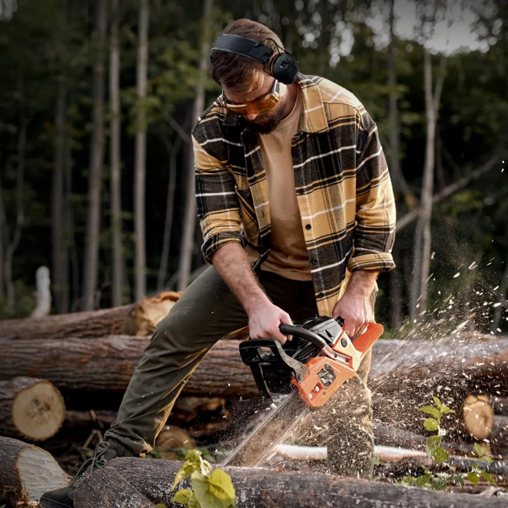 VEVOR Safety Earmuffs, Electronic Ear Muffs with 5.3 Bluetooth Technology and Sound Amplification, Noise Reduction Headphone NRR23dB, Hearing Protection Earmuffs for Shooting, Lawn Mowing and Work