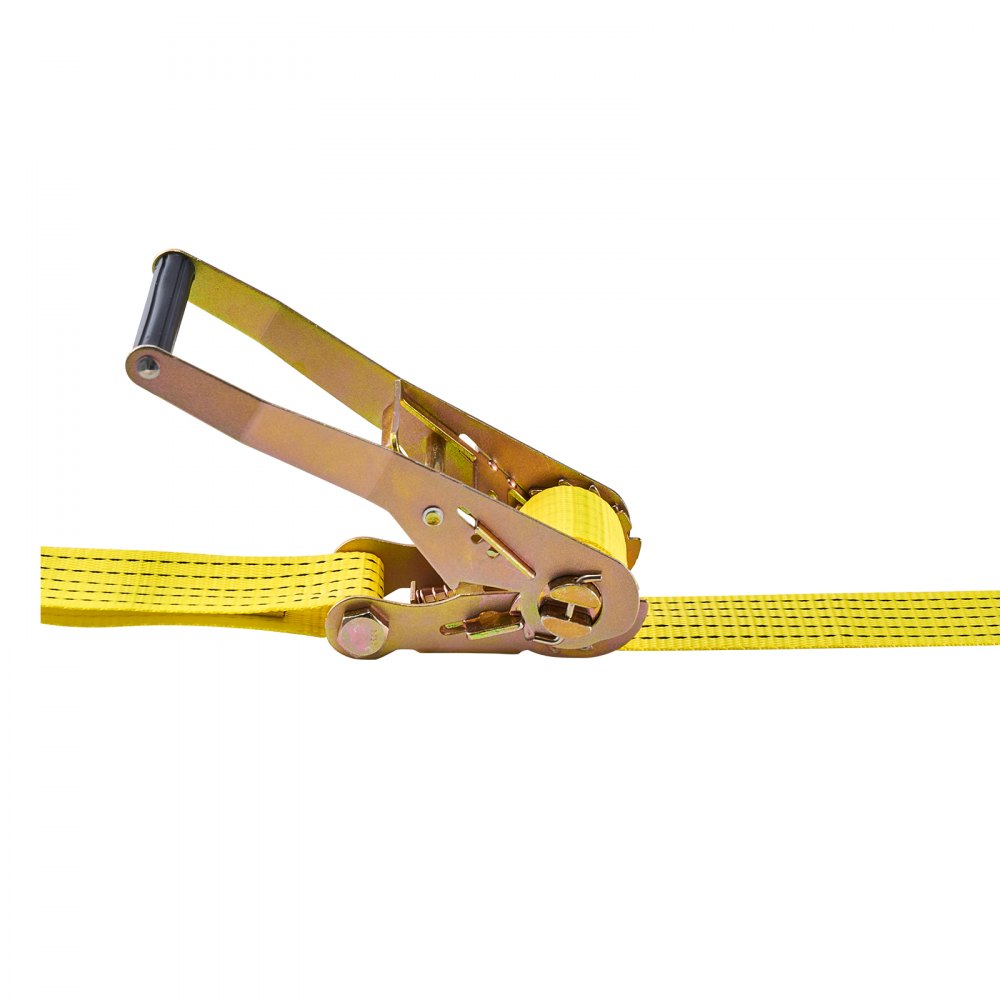 VEVOR Ratchet Straps, 2 in x 15 ft, Heavy Duty Tie Down Straps with Double J Hook, 5000 lbs Break Strength, Carry Bag, Tie Down Ratcheting for Moving, Trailers, Motorcycles, Kayaks, Car Roof, 6 Pack
