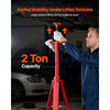 VEVOR Under Hoist Tripod Stand, 2 Ton (4409 lbs) Capacity High Lift Jack Stand Reach Underhoist Support, Lifting from 47.24" to 84.65", 4-Level Adjustable Height, Heavy Duty Carbon Steel for Car Lift