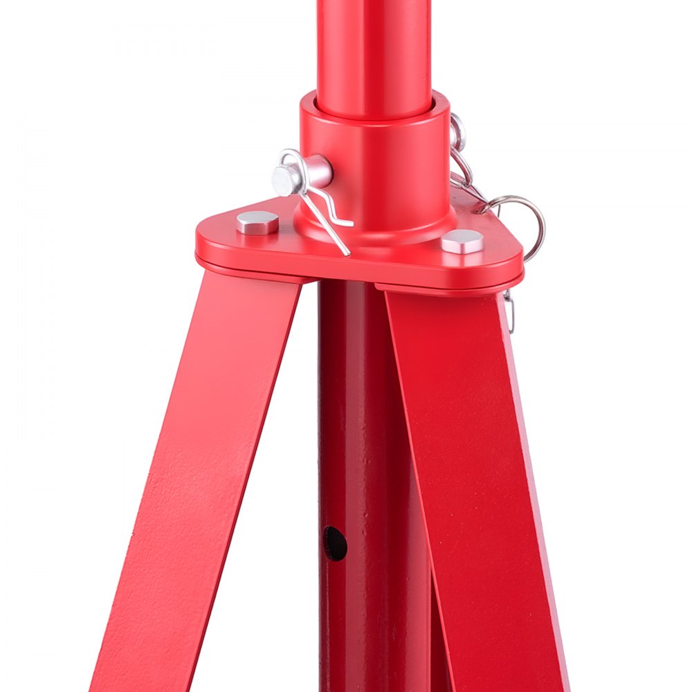 VEVOR Under Hoist Tripod Stand, 2 Ton (4409 lbs) Capacity High Lift Jack Stand Reach Underhoist Support, Lifting from 47.24" to 84.65", 4-Level Adjustable Height, Heavy Duty Carbon Steel for Car Lift