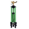 VEVOR Impact Sprinkler on Tripod Base, Heavy Duty Tripod Sprinklers with Brass Head & 3/4" Connector, 360 Degree Large Area Coverage Irrigation Sprinkler, Adjustable Heights Sprinkler for Yard Green
