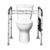 VEVOR Toilet Safety Rail, 300 LBS Foldable Toilet Seat with Non-Slip Handles, Portable Versatile Toilet Handrails with Reinforced Aluminum Alloy Tube, Fit for Seniors, Pregnant Women & the Injured