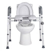 VEVOR Raised Toilet Seat with Arms, 400 lbs Load Capacity, Adjustable Height and Width, Commode Cushion Padded Elevated Toilet Seat Riser with Handles for Seniors, Elderly, Handicap, Disabled, Adults