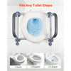 VEVOR Raised Toilet Seat with Arms, 300 lbs Load Capacity, Adjustable Height, Widened Commode Elevated Toilet Seat Riser with Handles and Splash Guard for Seniors, Elderly, Handicap, Disabled, Adults