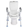 VEVOR Raised Toilet Seat with Arms, 300 lbs Load Capacity, Adjustable Height, Widened Commode Elevated Toilet Seat Riser with Handles and Splash Guard for Seniors, Elderly, Handicap, Disabled, Adults