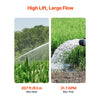 VEVOR Deep Well Submersible Pump, 1 HP Output Power, 230V, 31.7 GPM Flow 207 ft Head, with 32.81 ft Cord External Control Box, Stainless Steel Water Pump, for Industrial Irrigation and Home Use, IP68