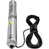 VEVOR Deep Well Submersible Pump, 1HP 230V/60Hz, 37gpm Flow 207ft Head, with 33ft Electric Cord, 4\" Stainless Steel Water Pump for Industrial, Irrigation&Home Use, IP68 Waterproof Grade