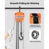 VEVOR Hand Chain Hoist, 1/2 Ton 1100 lbs Capacity, Manual Chain Block with Upgrade G80 Galvanized Chain, 10 ft Lifting Height, Heavy Duty Pulley Hoist for Garage Warehouse Automotive Machinery, Orange