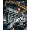 VEVOR Hand Chain Hoist, 1 Ton 2200 lbs Capacity, Manual Chain Block with Upgrade G80 Galvanized Chain, 20 ft Lifting Height, Heavy Duty Pulley Hoist for Garage Warehouse Automotive Machinery, Orange