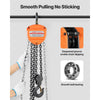 VEVOR Hand Chain Hoist, 2 Ton 4400 lbs Capacity, Manual Chain Block with Upgrade G80 Galvanized Chain, 10 ft Lifting Height, Heavy Duty Pulley Hoist for Garage Warehouse Automotive Machinery, Orange