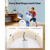VEVOR Kids Drum Set, 3-Piece 14 in Junior Drum Sets, Beginner Drums Set with Adjustable Throne, Cymbal & Two Pairs of Drumsticks, Musical Learning Drums Instruments Kit, for Children Ages 6-13 (Blue)