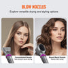 VEVOR Hair Air Styler and Dryer Brush, 5-in-1 Multi Hair Styler, Ionic Blow Dryer Brush with 3 Heat Settings, 3 Brushes & 2 Nozzles, High-Speed Hair Styling Tool for Volumizing Straightening Curling