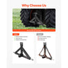 VEVOR 3 Point Hitch Receiver with 2 in Receiver, 3pt Quick Hitch Attachment, 3,000 lbs Capacity, Heavy Duty Tractor Tow Drawbar Adapter, Compatible with Kubota, Mahindra, John Deere, Massey Ferguson