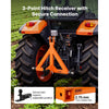 VEVOR 3 Point Trailer Hitch with 2" Receiver, 3 Pt Quick Hitch Attachment with Trailer Ball, Tractor Tow Drawbar Adapter, Fits Category 1, Kubota, Mahindra, Ford, Yanmar, John Deere, Massey Ferguson