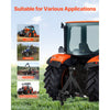 VEVOR 3 Point Trailer Hitch 2 in Receiver, 3pt Quick Hitch Attachment with 3 Trailer Balls, Tractor Tow Drawbar Adapter, Compatible with Kubota, Mahindra, Ford, Yanmar, John Deere, Massey Ferguson