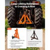 VEVOR 3 Point Trailer Hitch with 2" Receiver, 3 Pt Quick Hitch with 3 Trailer Balls, Tractor Tow Drawbar Adapter for Category 1, Kubota, Mahindra, Ford, Yanmar, John Deere, Massey Ferguson, Orange