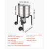VEVOR Chicken Plucker Machine, 15.7 in Drum, 550W & 275RPM Electric Chicken Plucking Machine with 114 Soft Fingers & Transport Wheels, Stainless Steel Feather Remover for Processing 1-2 Chicks Once