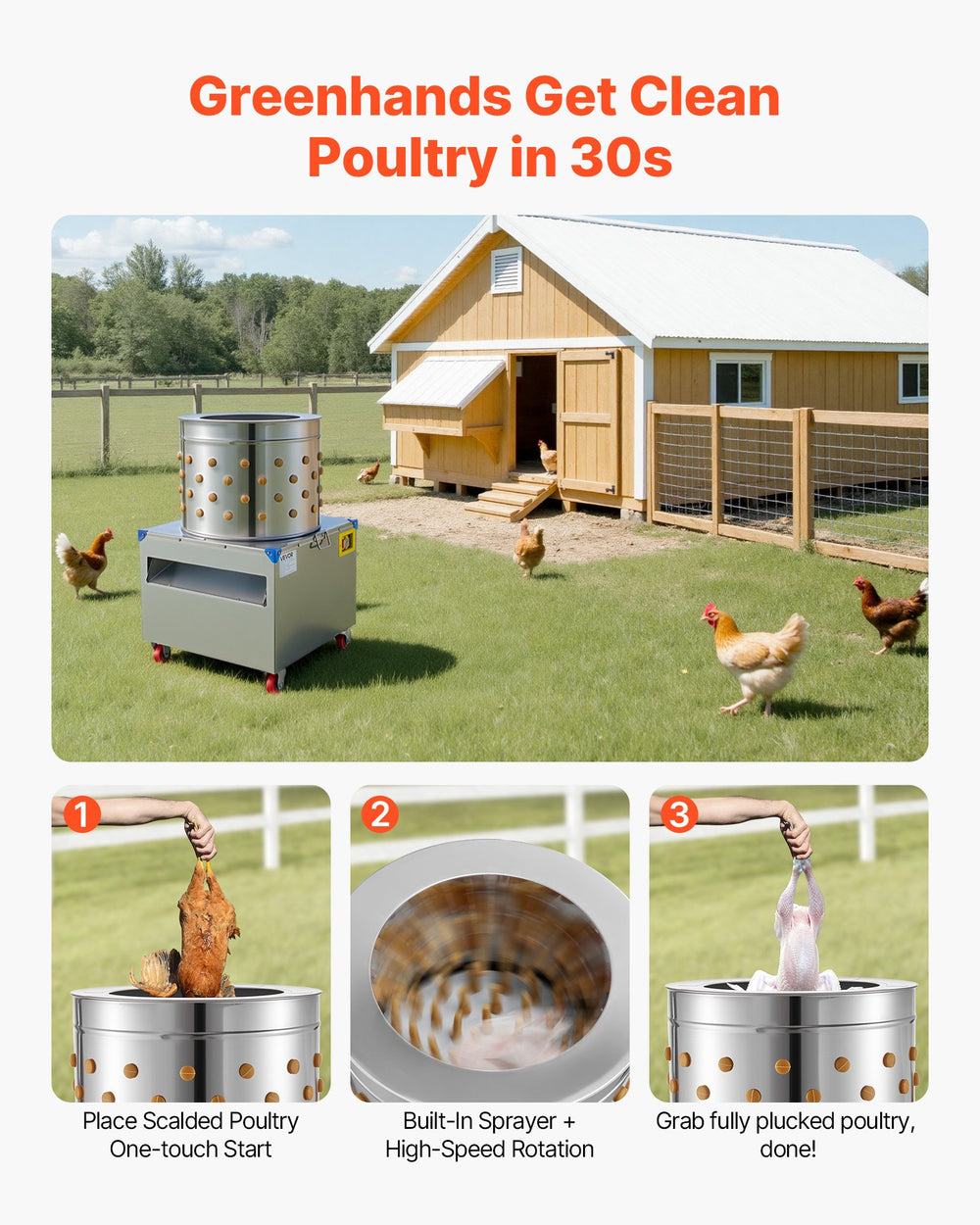 VEVOR chicken plucker machine, image 6