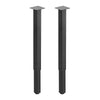 VEVOR Adjustable Table Legs, 24-40 in Square Steel Furniture Legs, 1200 lbs Max Load Heavy Duty, Quick Installation, Ideal for Home Office Desk DIY, Coffee Dinner Bar Tables, Workbenches, 4 PCS, Black