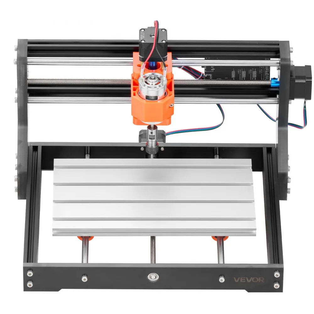 VEVOR 3018 CNC Router Machine, 60W Spindle, 3-Axis Wood Engraving Milling Machine, with 300 x 180 x 40 mm Working Area, Aluminum Alloy Structure, for Wood Acrylic Carving Cutting