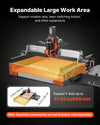 VEVOR CNC Router Machine, 500W Spindle, 3-Axis Wood Engraving Milling Machine, with Dual Linear Rails & Ball Screw, 15.75 x 15.75 x 3.74 in Working Area, Trim Router, for Wood Acrylic Carving Cutting