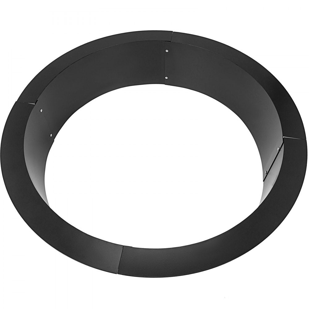 VEVOR Fire Pit Ring 36-Inch Outer/30-Inch Inner Diameter, Fire Pit Insert 3.0mm Thick Heavy Duty Solid Steel, Fire Pit Liner DIY Campfire Ring Above or In-Ground for Outdoor