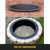 VEVOR Fire Pit Ring 36-Inch Outer/30-Inch Inner Diameter, Fire Pit Insert 3.0mm Thick Heavy Duty Solid Steel, Fire Pit Liner DIY Campfire Ring Above or In-Ground for Outdoor