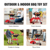 VEVOR 28 PCS BBQ Grill Playset, Kids Toys Kitchen Playset with Sound & Light, Little Chef Play, Interactive Grill Play Food Cooking Playset Barbecue Toy Grill for Toddlers Boys Girls 3-5 Birthday Gift