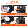 VEVOR Button Maker, 1/1.25/2.28 inch(25/32/58mm) 3-IN-1 Pin Maker, with 300pcs Button Parts, Button Maker Machine with Panda Magic Book, Ergonomic Arc Handle Punch Press Kit, For Children DIY Gifts