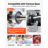 VEVOR SPA Pump 2.5HP Hot Tub Pump 2 Speed 48 Frame with 1.5" & 2" Port, 230V, 175 GPM High Speed & 66 GPM Low Speed, 90° Rotational Interface, SPA Bath Water Circulation, Compatible with OEM Models